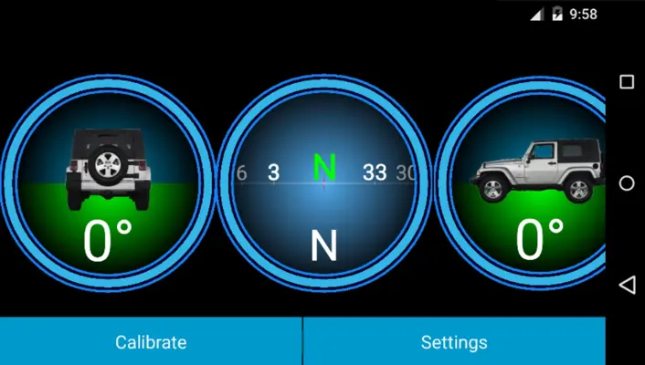 Clinometer with Compass android App screenshot 2